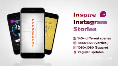 Inspire Instagram Stories Openers template preview