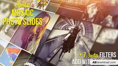 Insta Mosaic Photo Slides Video Displays template preview