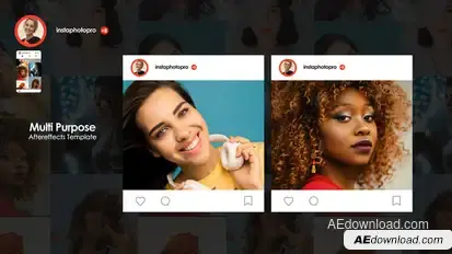 Insta Photo Promo Video Displays template preview