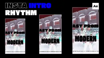 Insta Rhythm Intro / Ae Openers template preview