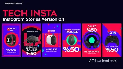 Insta Stories 2 Product Promo template preview