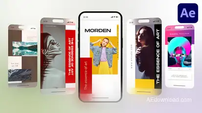 Instagram 02 Video Displays template preview