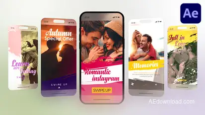 Instagram - Love Romantic Video Displays template preview
