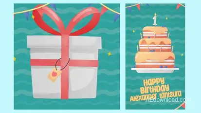 Instagram Birthday Card Titles template preview