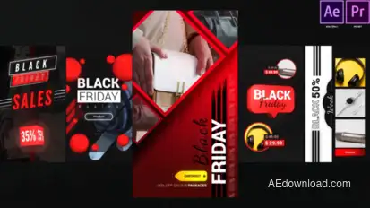 Instagram Black Friday Stories Product Promo template preview