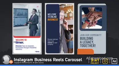 Instagram Business Reels Carousel Product Promo template preview