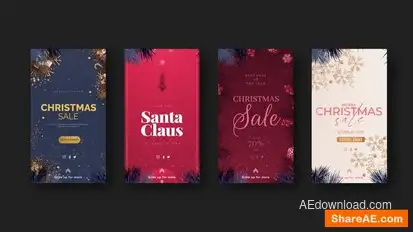 Videohive Instagram Christmas Sale for Business Elements template preview