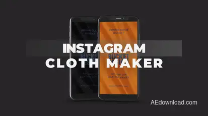 Instagram Cloth Maker Elements template preview