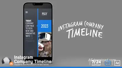 Instagram Company Timeline Product Promo template preview