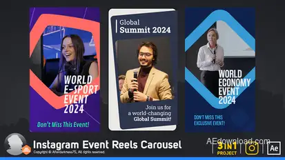 Instagram Event Promo Reels Carousel Product Promo template preview