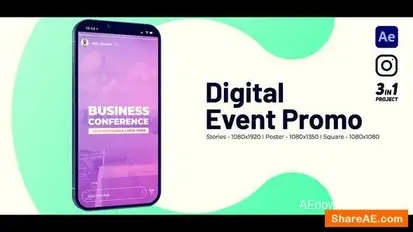Instagram Event Slideshow Openers template preview