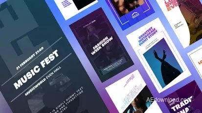 Instagram Event Stories Titles template preview