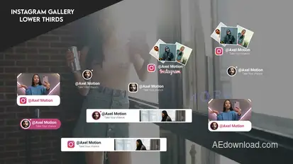 Instagram gallery Lower thirds broadcast-packages template preview