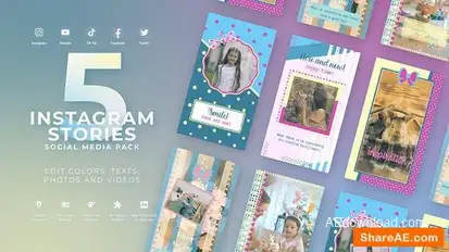 Instagram Happy Summer Pastel Reel Openers template preview