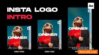 Instagram Intro Logo Openers template preview