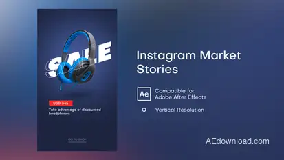Instagram Market Stories Product Promo template preview
