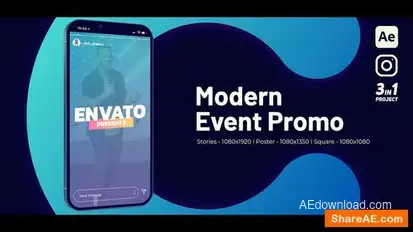 Instagram Modern Event Promo Openers template preview