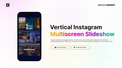 Instagram Multiscreen Slideshow Openers template preview