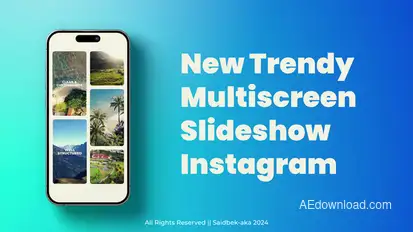 Instagram Multiscreen Slideshow Openers template preview