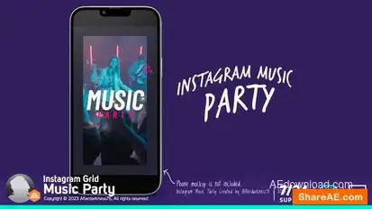 Instagram Music Party Openers template preview