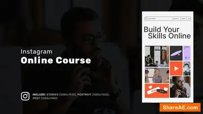 Instagram Online Course Promo Openers template preview