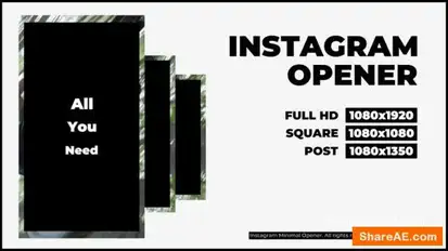 Instagram Opener Openers template preview