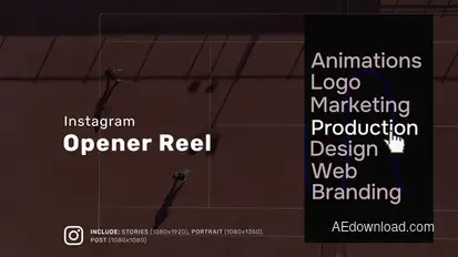Instagram Opener Vertical Reel Openers template preview