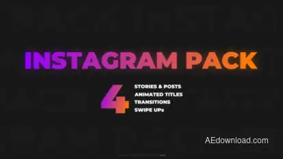 Instagram Pack Titles template preview