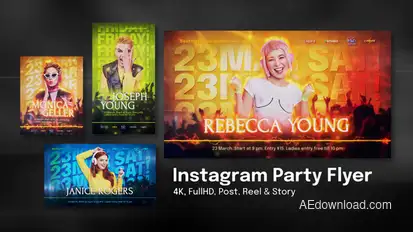 Instagram Party Flyer Product Promo template preview