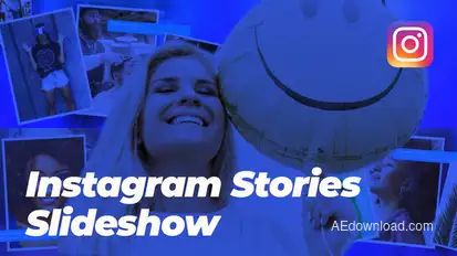 Instagram Photo Frames Slideshow Video Displays template preview