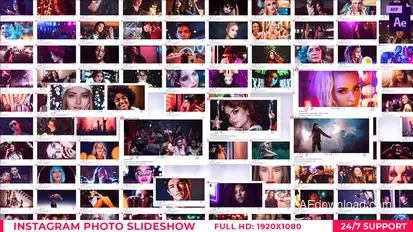 Instagram Photo Slideshow Video Displays template preview