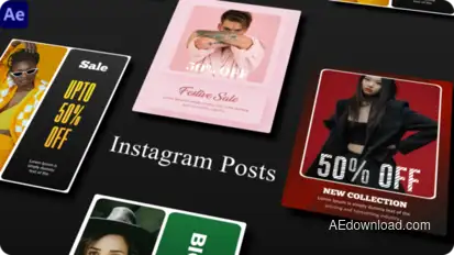 Instagram Posts Product Promo template preview