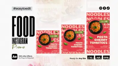 Instagram Promo V1 - Food Product Promo template preview