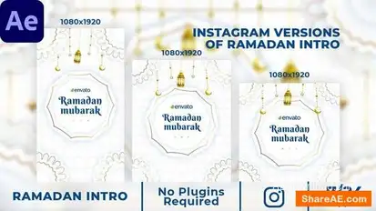 Instagram Ramadan Intro Openers template preview