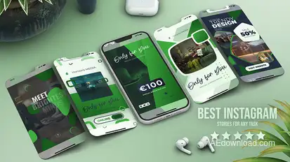 Instagram Reel Video Displays template preview