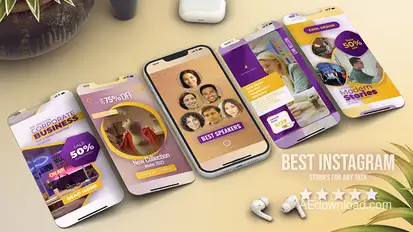 Instagram Reel Video Displays template preview