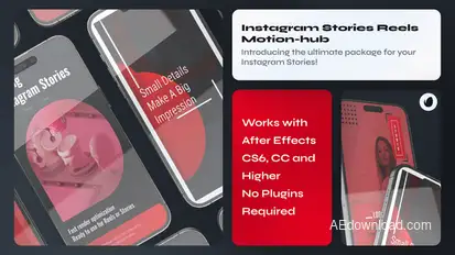 Instagram Reel Red Product Promo template preview
