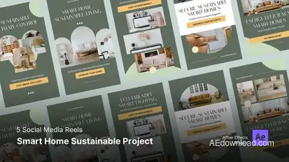 Instagram Reels - Smart Sustainable Home After Effect Project Product Promo template preview