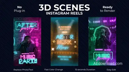 3D Instagram Reels Product Promo template preview