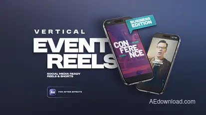 Vertical Business Event Reels Product Promo template preview
