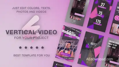 Instagram Reels Pink Violet Product Promo template preview