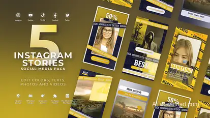Instagram Reels Yellow Product Promo template preview