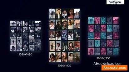 Instagram Showreel Openers template preview