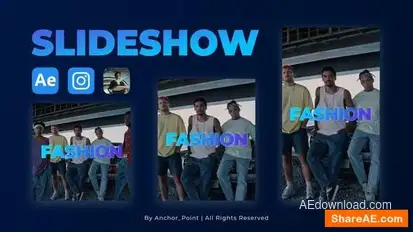 Instagram Slideshow Openers template preview