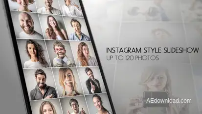 Instagram Slideshow Video Displays template preview
