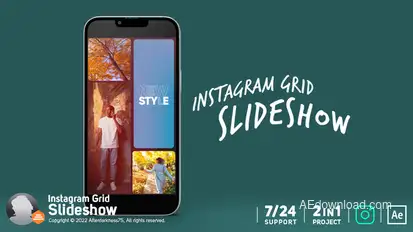 Multiscreen Instagram Slideshow Reel Product Promo template preview