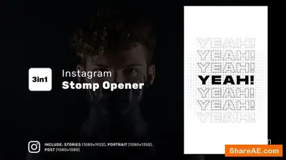Instagram Stomp Opener Openers template preview
