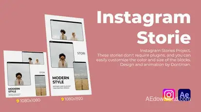 Instagram Stories 2.0 | AE Elements template preview