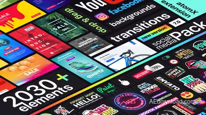 Instagram Stories Elements template preview