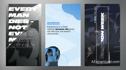 Instagram Stories Titles template preview